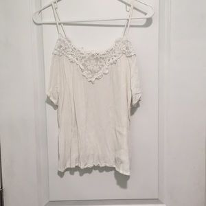 White off the shoulder top